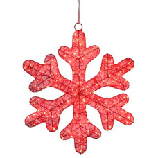 FIOCCO DI NEVE 210 LED ROSSO CM.60 (2pz)